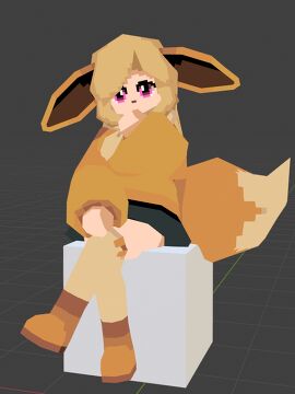 Eevia sitting Sandbox Blog