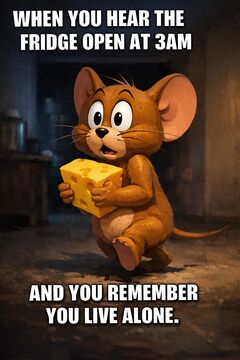 Jerri open fridge in 3:00 Sandbox Blog