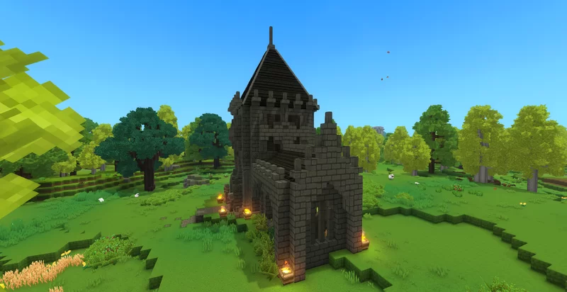 An angle of said build