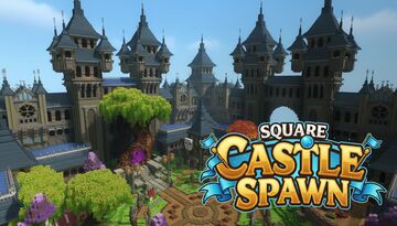 Square Castle Spawn - Hytale Sandbox Build
