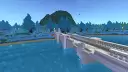 Cross the bridge into the azure forest and discover a unique handcrafted magical biome