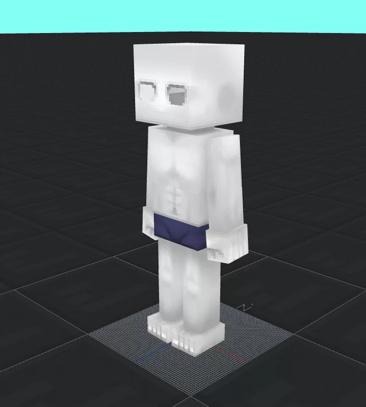 Musculer grey scale model