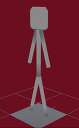 Animation Verses Stick figure base Sandbox Model