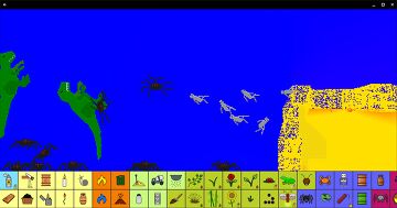 War of robots and dinos (Knockoff sandboxels) Sandbox Build