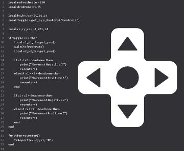 4 Directional Arcade Control Script Sandbox Script