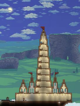 My SkyWorld (first terraria  world Upload!!) Sandbox Map